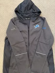Men’s Under Armour Detroit Lions Hooded Fleece Jacket - Picture 1 of 5