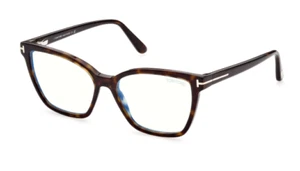 Tom Ford spectacle frame TF5812-B in col 052 dark havana with case & cloth 53mm - Picture 1 of 4