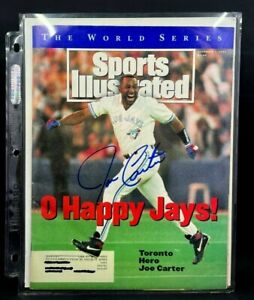 Joe Carter Autographed Sports Illustrated Magazine COA