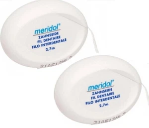 2x meridol Flausch-Zahnseide | gewachst Spezialfaden Floss Zahn reinigen Reise - Bild 1 von 1