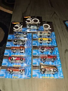 HOT WHEELS 2018 PREMIUM 50TH ANNIVERSARY FAVORITES FULL SET OF 11 W/KROGER CHASE - Picture 1 of 9