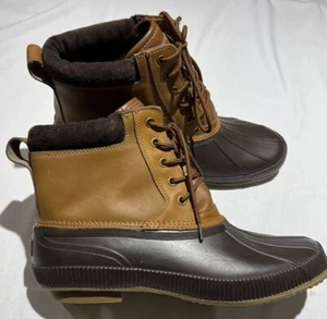 Tommy Hilfiger Duck Stiefel Herren Größe 13 TM Charlie Wasserabweisend Leder Gummi - Bild 1 von 13