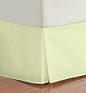 Split Corners Bed Skirt Drop Length 1000 TC Egyptian Count Solid Colors All Size
