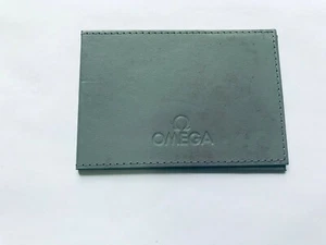 Genuine OMEGA Grey Leather Watch Card Holder  - Picture 1 of 8