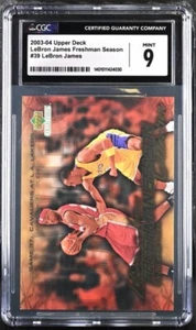 LeBron James (feat. Kobe Bryant) 2003-04 Oberdeck Freshman Saison #39 CGC 9 - Bild 1 von 2