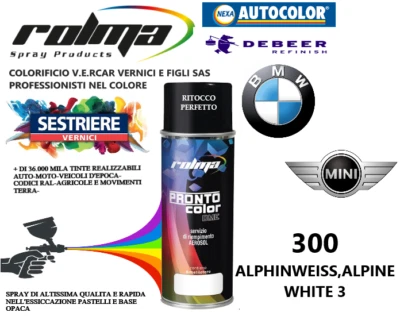 BMW 300 ALPHINWEISS,ALPINE WHITE LUCIDO SPRAY 400ML