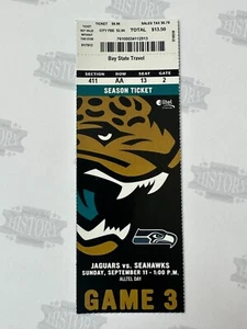 2005 Seattle Seahawks at Jacksonville Jaguars Ticket 9/11/05 - Picture 1 of 1
