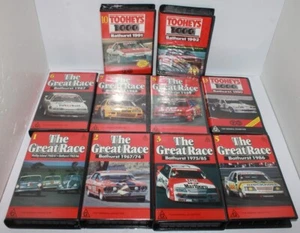 The Great Race Bathurst Collection 1,2,3,5,6,7,8,9,10 & 11 VHS Video Racing - Picture 1 of 6
