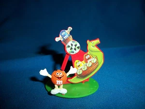 M&M's Swinging Boat/Basket Orange Figure CARNIVAL FAIR RIDE Pocket Surprise M&Ms - Picture 1 of 5