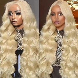 613 Lace Front Wig Human Hair 13x4 Blonde Wig Human Hair 180 Density Body Wav... - Picture 1 of 6