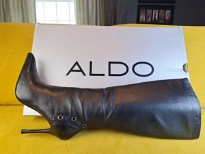 Aldo Over The Knee High Suede Boots Women's Black Size 7 - Picture 1 of 17