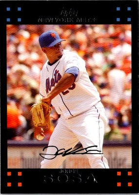 2007 Topps Updates & Highlights Jorge Sosa #UH104 New York Mets Baseball Card - Image 1 of 2