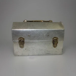 VTG The Box By Ciracco Silver Lunchbox Used 11x7.5x4.5” - Picture 1 of 24