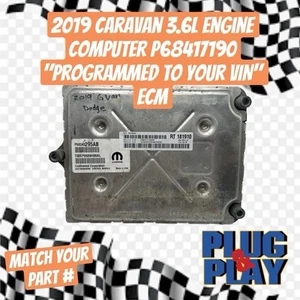 2019 Caravan 3.6L Engine computer P68417190 "Programmed to your VIN" ECM - Picture 1 of 3