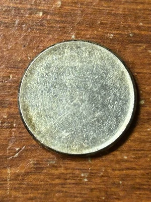 United Sates Silver Dime Blank Planchet Error - Weighs 2.44 Grams - Type 2 - Image 1 of 2