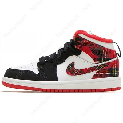 Air Jordan 1 Mid Ps Plaid 640734-607 — 第 1/4 张图片