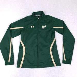 Under Armour USF Bulls Jacket Small Green Gold Full Zip Track Athletic NCAA Gear - Picture 1 of 10