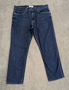 Spoke Mens Build B 12 oz Winter Travel Jeans Stretch Sz 36x28 Blue Dark Wash - Picture 1 of 9