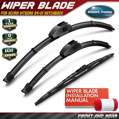 Limpiaparabrisas 3 piezas 22" y 18" y 19" para Acura Integra 94-01 Hatchback Foto 1 de 4