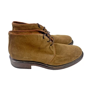 Martin Dingman Chukka Boots Shoes Mens Size 10 Brown Suede Goodyear Welt Dress - Picture 1 of 12