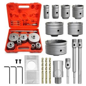 METOTY 22PCS Concrete Hole Saw Kit,30/40/50/65/80/100/110mm Masonry Hole Saw,... - Picture 1 of 7