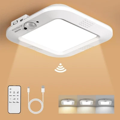 Rechargeable Motion Sensor Ceiling Light, No Wiring 1 Pack, Multicolor  - Image 1 of 4