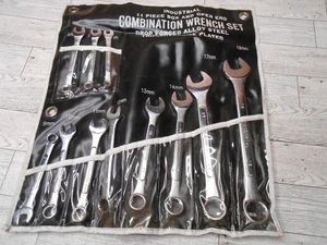 Industrial 11 Piece Metric Combination Wrench Set w/Carry Case Drop Forged Steel - Picture 1 of 6