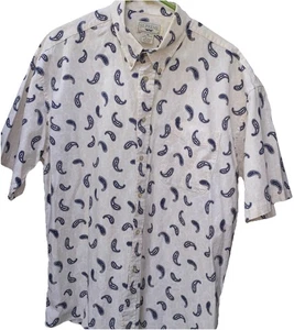 SUPREME Vintage Mens Short Sleeve Button Down Casual Paisley Shirt Size XL - Picture 1 of 10