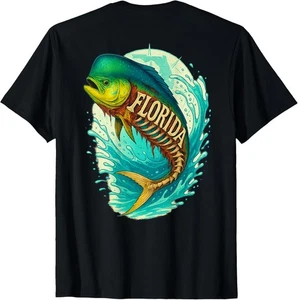 Mahi Mahi Florida Fishing T-Shirt Size S-5XL - Picture 1 of 7