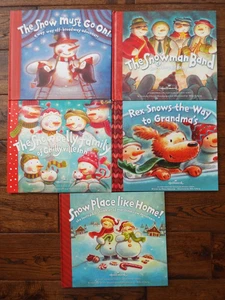 Lot 5 Hallmark Holiday Series Gift Books Snowman Christmas - Imagen 1 de 2