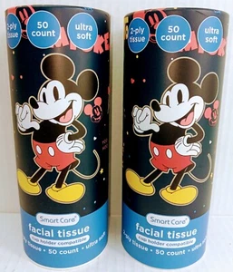 2er Pack Disney Mickey Mouse Taschentücher - 2-lagig ultraweich 50 ct Becherhalter Kanister - Bild 1 von 2