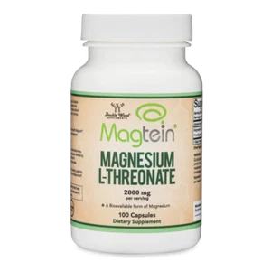 Double Wood - Magnesium Threonate - 100 x 2000 mg capsules - Picture 1 of 6