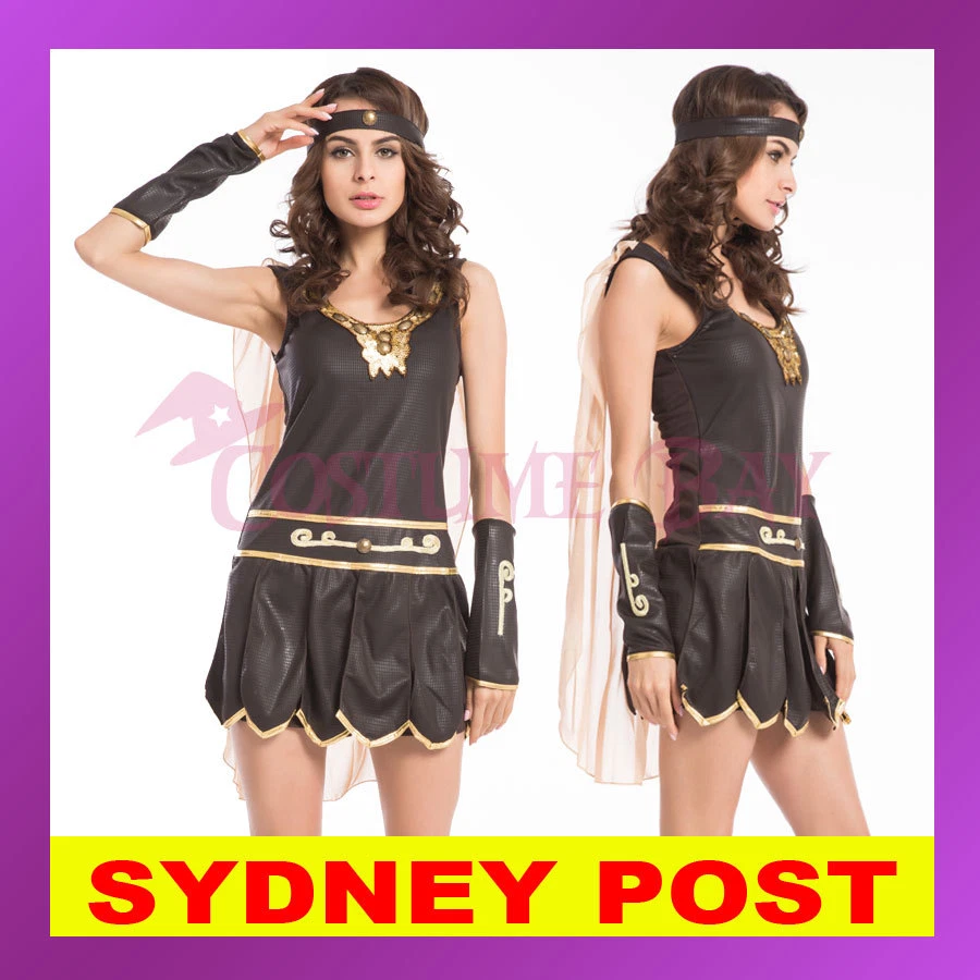 Ladies Xena Gladiator Warrior Princess Roman Greek Spartan Fancy Dress Costume - Image 1 of 1
