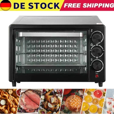 Mini Backofen 21 Liter mit Grillplatte inkl. Grillplatte Pizza-Ofen Minibackofen - Bild 1 von 4