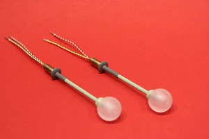 Straßenlampe Parkleuchte, 2 ST.H0, Messing HANDARBEIT für Märklin, Fleischmann  - Imagen 1 de 3