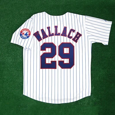 Tim Wallach Montreal Expos Home w/ Team Patch White Jersey Men's (M-2XL) - Image 1 of 4