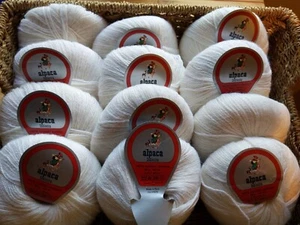 Knitters and Weavers LARGE LOT Yarn Sale PERUVIAN Alpaca Yarn 40 balls@$7.00 gm - Picture 1 of 4