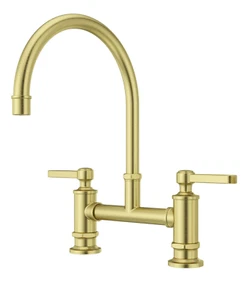 Grifo de cocina puente amplio Pfister Port Haven 1,8 GPM en oro cepillado - Imagen 1 de 6