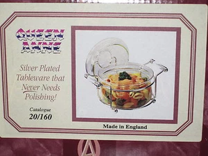 CAZUELA PEQUEÑA CHAPADA EN PLATA REINA ANNE ~ #20/160 ~ INGLATERRA ~ ¡¡NUEVA!!! - Imagen 1 de 7