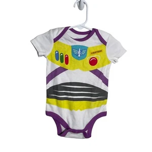 Camicia Disney Baby Buzz Lightyear pezzo unico ragazzo 3/6M mesi bianca Toy Story - Foto 1 di 8