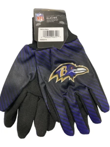 Baltimore Ravens Gloves Sport Utility Stripe Official Logo Win-Craft Adult OSFM - Picture 1 of 2