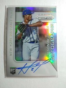 2015 Panini Prizm Rookie Autographs New York Mets Dilson Herrera Autograph - Bild 1 von 2