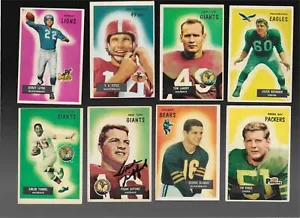 1955 Bowman Football kompletter Satz letzte Ausgabe (160) sehr guter Zustand/ex+ (Frank Gifford Auto) - Bild 1 von 8