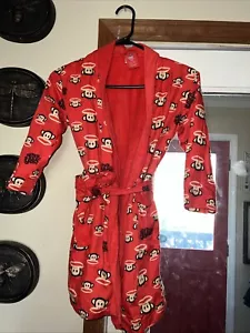 PAUL FRANK Vintage 2006 Red “The Monkey” Bath Robe Child Size 4/5 Hipster Rave - Picture 1 of 8
