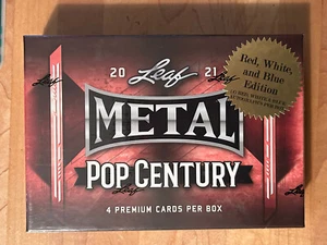 2021 Leaf Metal Pop Century RWB Red, White & Blue ungeöffnet sealed Hobby Box - Bild 1 von 2