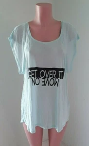 T-shirt donna Love In "Get Over It" come nuova vestibilità ampia piccola - Foto 1 di 9