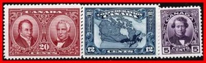 CANADA 1927 GEORGE V / CONFEDERATION SC#145, 47-48 MLH CV$56.50 - Picture 1 of 1