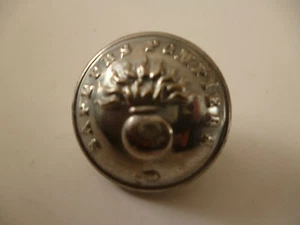 FRENCH FIRE BRIGADE CHROME TUNIC BUTTON - Picture 1 of 1