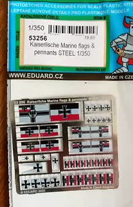 Eduard 53256 : Kaiserliche Marine Flaggen und Wimpel in Stahl 1:350 - Bild 1 von 1
