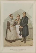 Karl Huhn "German Settlers in Russia", Color Chromolithograph, 1862 (1)